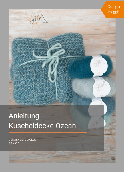 Strickanleitung &quot;Kuscheldecke Ozean&quot;