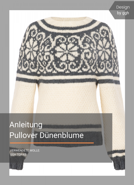 Anleitung - Pullover Dünenblume